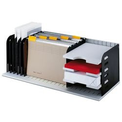 Sortierstation Styropor 72,3x24,8x30,4cm grau schwarz 8 Trennwände