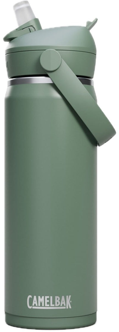 Camelbak Thrive Flip Straw Trinkflasche – 600 ml – Edelstahl – mit Strohhalm – Isolierwasserflasche – grün