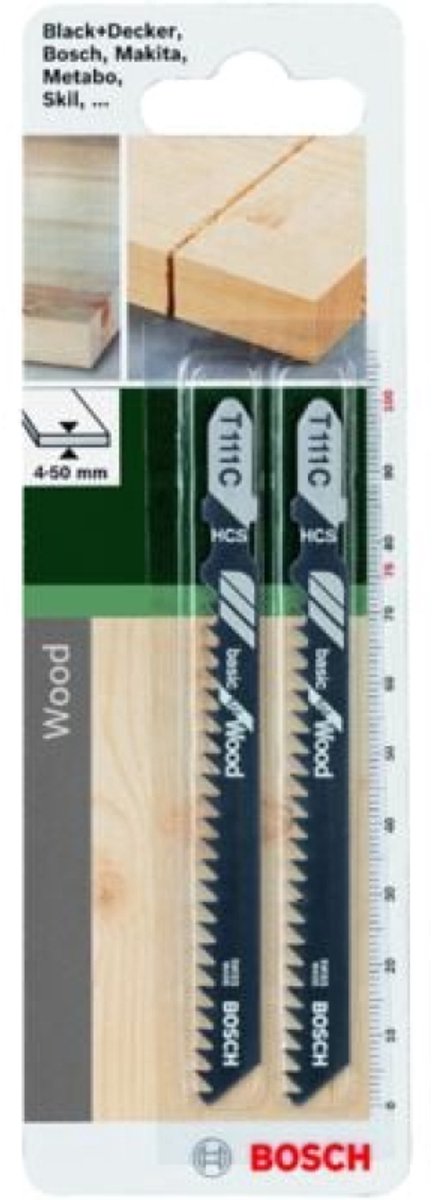 Bosch - Stichsägeblatt hcs, t 111 c basic für holz