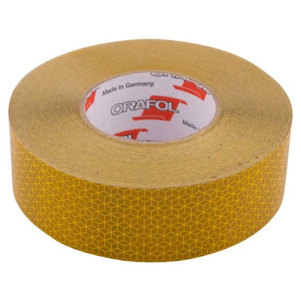 Reflektierendes Band 50 mtr gelb