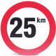 Signieren Sie 25 km p u