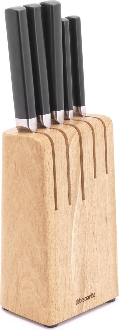 Brabantia Profilmesserset – mit Messerblock – Holz