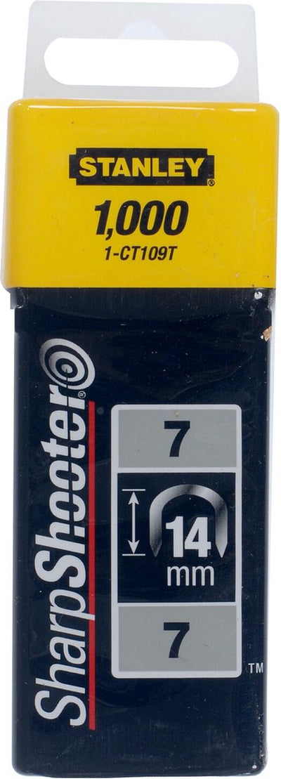 Stanley Handwerkzeug-Klammern, 14 mm, Typ 7 – 1000 Stück – 1-ct109t
