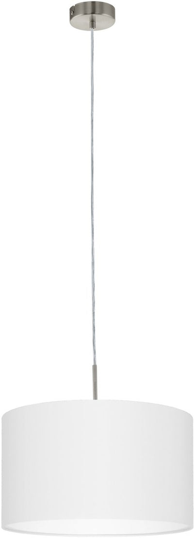 Eglo Pasteri - Hängelampe - 1 Licht - ø38 cm - Nickel matt - Weiß