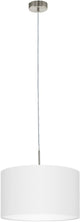 Eglo Pasteri - Hängelampe - 1 Licht - ø38 cm - Nickel matt - Weiß