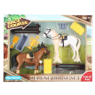 Pferdespiel -Set mit Zubehör