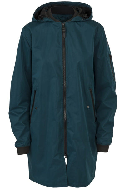 Puch langer Bomber-Regenmantel Urban Outdoor Damen Deep Sea Green