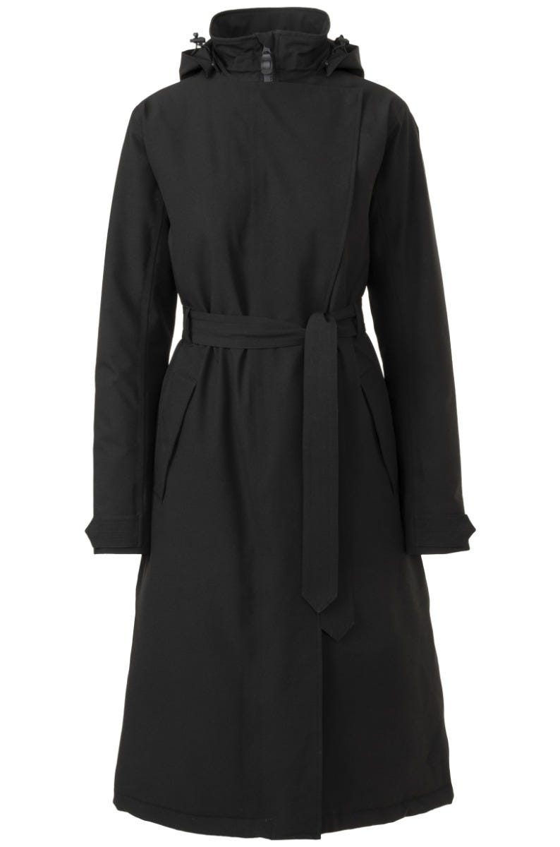Puch Trenchcoat Winter Regenmantel Urban Outdoor Damen Schwarz