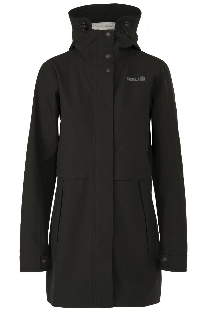 Puch Parka Regenmantel Urban Outdoor Damen Schwarz