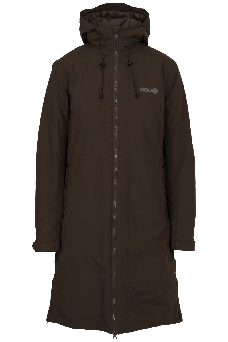 Seq II Winterregenmantel Urban Outdoor Damen gemahlener Kaffee