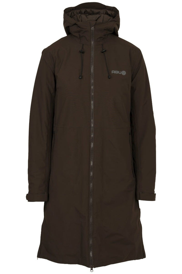 Seq II Winterregenmantel Urban Outdoor Damen gemahlener Kaffee