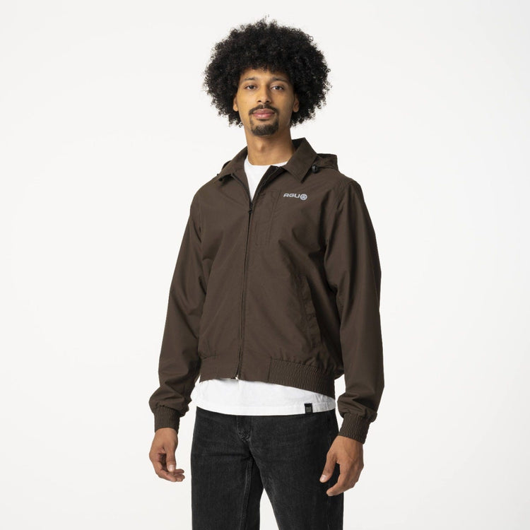 Twill Bomber Regenjacke Jacke Urban Outdoor Herren gemahlener Kaffee