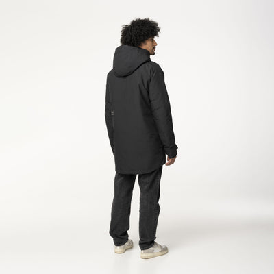 Puch Defender Winterregenmantel Urban Outdoor Herren Schwarz