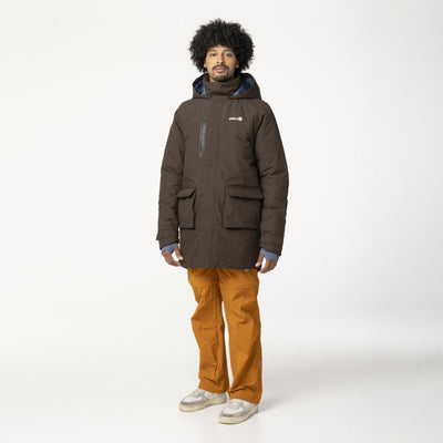 Puch Defender Winter Regenmantel Urban Outdoor Herren gemahlener Kaffee