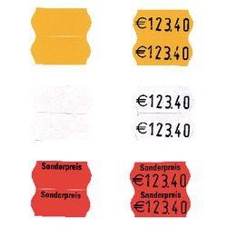 Etiketten Sato 1-zeilig orange 1.500 Stück