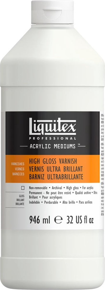 Liquitex 126632 Profi-Hochglanzlack 946 ml – Acryllack Hochglanz | UV-Schutz | vergilbt nicht | für Acrylfarbe - Hochglanzlack