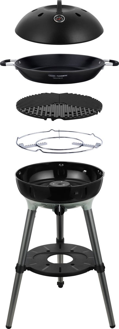 Cadac Dometic – Carri Chef 40 BBQ Paella-Pfanne – tragbarer Gasgrill – ideal für Camping, Balkon, Terrasse – mit Tragetasche