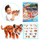 Toi-Toys Toi-Toys 3D-Puzzle Tiger Junior 31,5 cm Schaum Orange 121-Stück