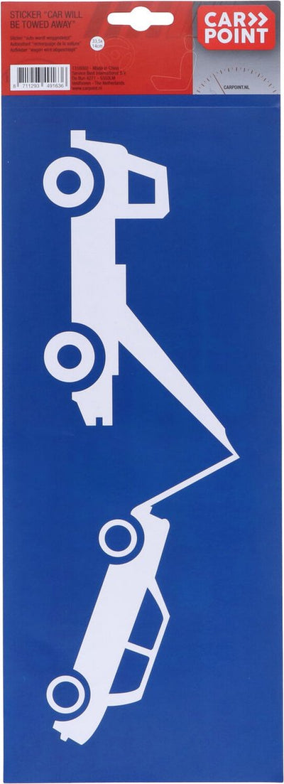 Carpoint Aufkleber Anhängeranordnung 33,5x14cm