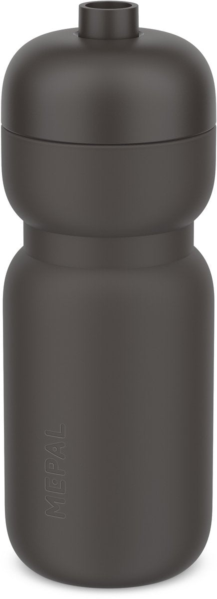 Mepal Squeeze Sportwasserflasche – 600 ml – Squeeze and Drink – auslaufsicheres Ventil – spülmaschinenfest – Trinkflaschen – Graphitschwarz