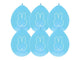 Luftballons Miffy Blue, 6st.