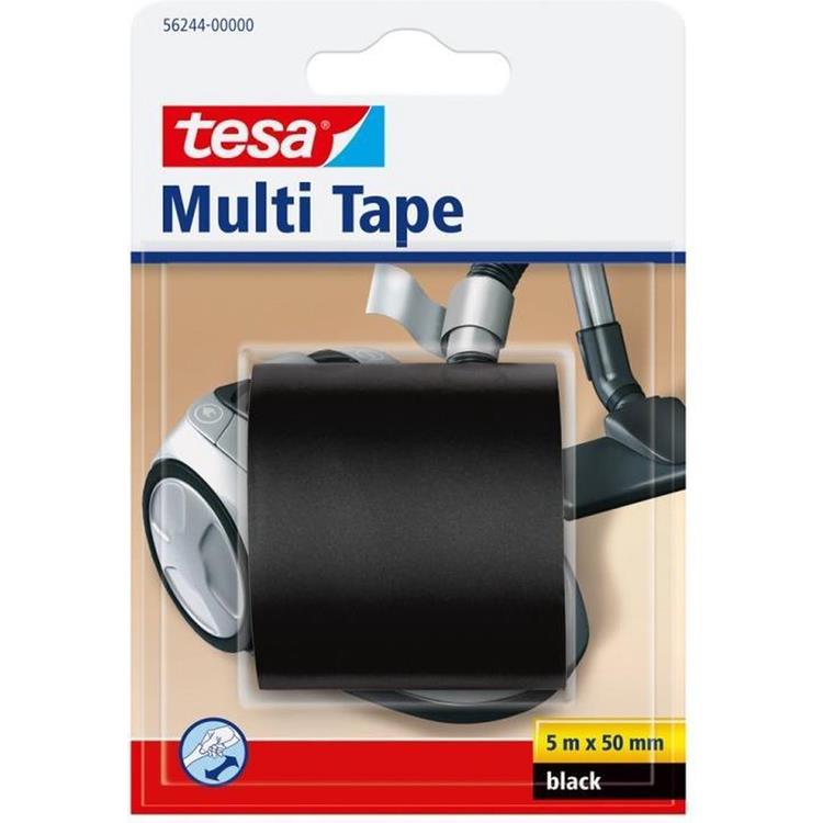 Tesa 1025278 - Multiband schwarz 5mx50mm | 4 Stück