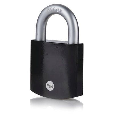 Yale 1065093 - Vorhängeschloss 63mm gehärtet schwarz max | 2 Stk