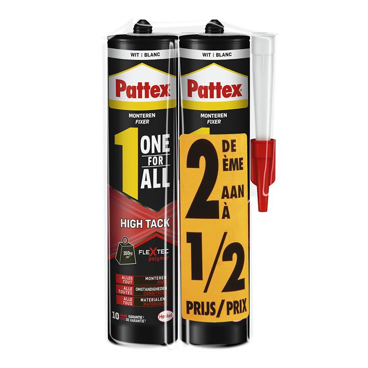 Pattex 1061881 – Duopack One for All High Tack 2. 1 2 Preis | 6 Stück