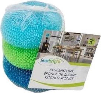 Starbright 1063303 - Polyester-Pfannenschwamm 3 Stück sb | 6 Stück