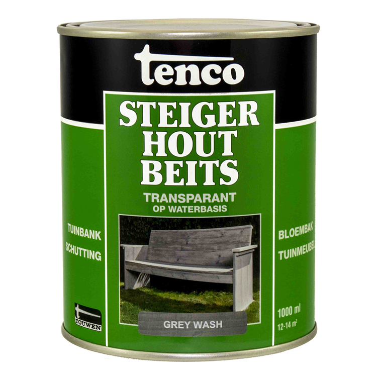Tenco 1034287 – Gerüstholzlasur, grau, 1 l | 3 Stück