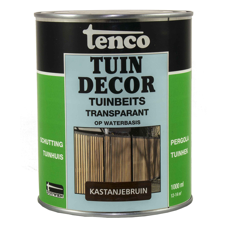 Tenco 1045124 - Gartendekor 1l transkastanienbraun | 3 Stück