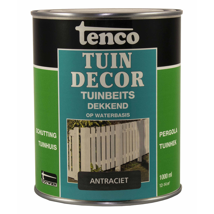 Tenco 1045130 - Gartendekor 1l Deck Anthrazit | 3 Stück