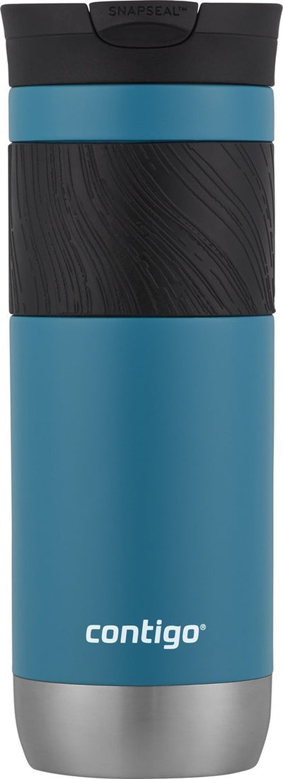 Contigo Byron Snapseal Thermobecher – Wacholder – 20oz – Edelstahl-Isolierbecher, Kaffeebecher zum Mitnehmen, auslaufsicher, hält bis zu 7 Stunden warm, spülmaschinenfest, BPA-freier Deckel