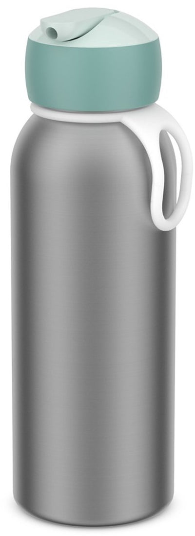 Mepal Isolierflasche Flip-Up Campus – 350 ml – 12 Stunden kalt 4 Stunden heiß – Trinkflasche mit Strohhalm für Kinder – kühles Mint