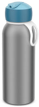Mepal Isolierflasche Flip-Up Campus – 350 ml – 12 Stunden kalt, 4 Stunden heiß – Trinkflasche mit Strohhalm für Kinder – cooles Blau