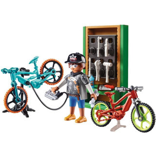 Playmobil 70674 Geschenkset E-Bike-Werkstatt | 2 Stk
