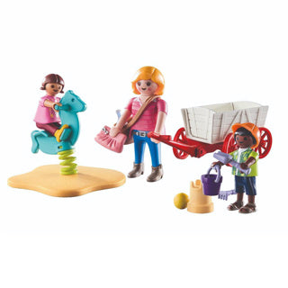 Playmobilstarterpack -Pädagogin mit Bolderwagen 71258