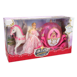 Prinzessin -Pferdekutsche mit Licht