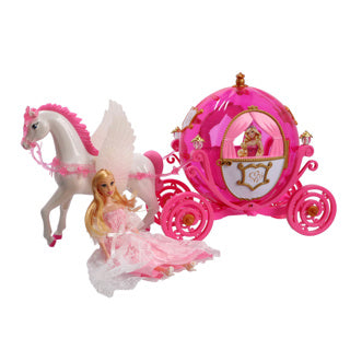 Prinzessin -Pferdekutsche mit Licht