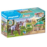 Playmobil -Pferde oder Wasserfall 3 Pferde mit Accessoires 71356 - afbeelding 1