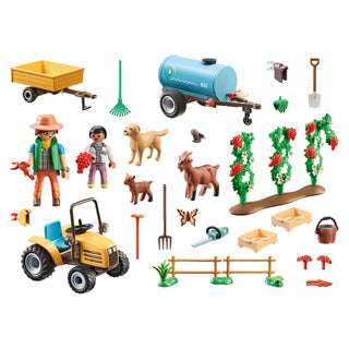 Playmobil My Life Tractor mit Anhänger und Wassertank 71442
