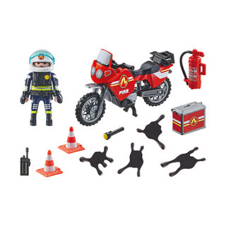 Playmobil Action Heroes Fire Brigade an der Stelle des Unfalls 71466