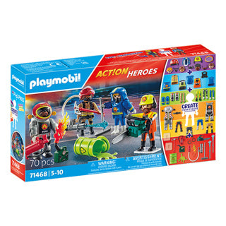 Playmobil Actionhelden, meine Figuren Feuerwehr – 71468