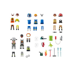 Playmobil Actionhelden, meine Figuren Feuerwehr – 71468