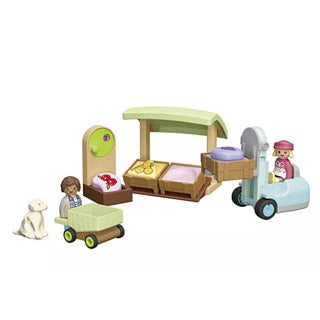 Playmobil 1.2.3. Bio -Marktstand und Gabelstapler 71691