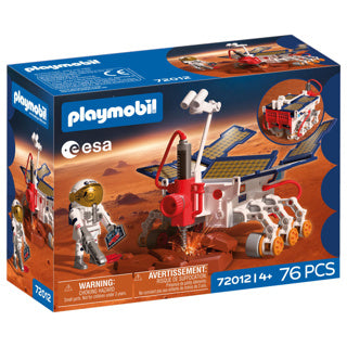 Playmobil Space Esa Mars Exploration Rover | Astronaut - mobiler Rover mit bohrenden Solarpaneelen | hochwertiges Weltraum-Spielzeugset für Kinder ab 4 Jahren | 72012