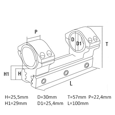 Konus Universal Mount für 30-25,4 mm