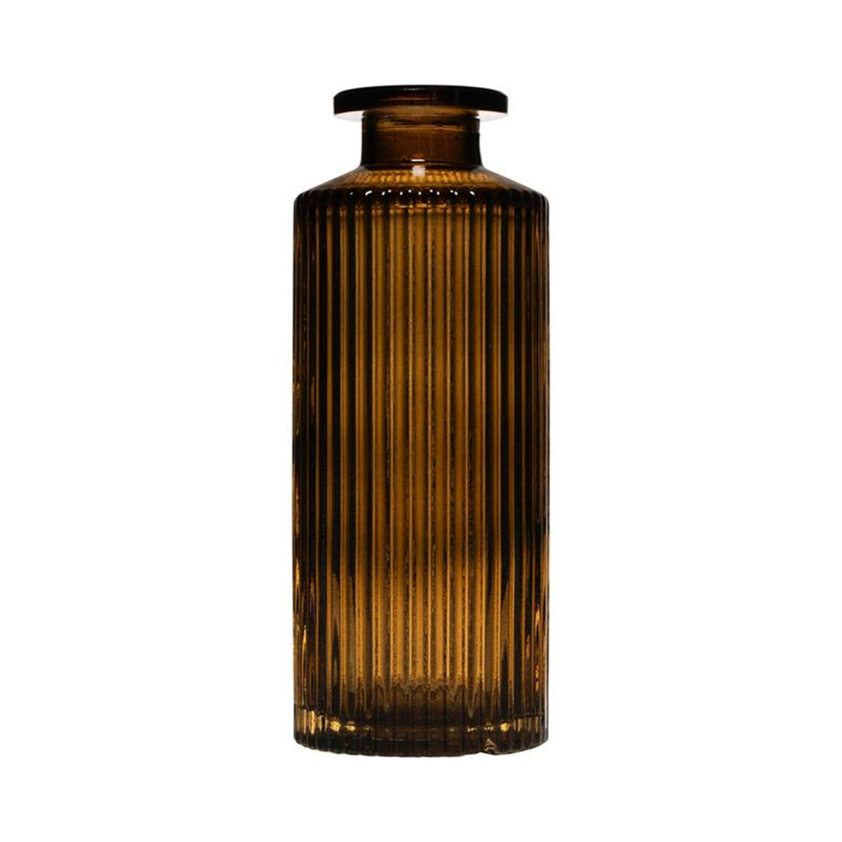 Hakbijl Glas Tobi Lines Flaschenvase Taupe ø5,4xh13cm