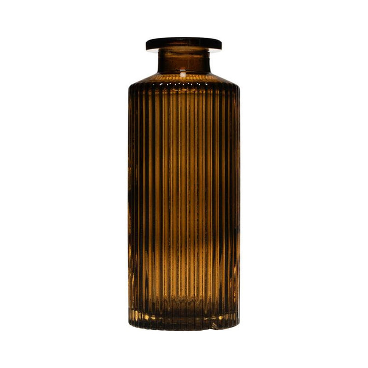 Hakbijl Glas Tobi Lines Flaschenvase Taupe ø5,4xh13cm