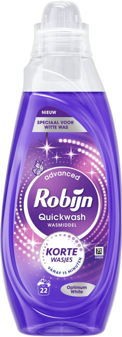 Robijn Quickwash – Flüssigwaschmittel – Optimum White – 22 Wäschen